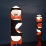 Mid-Century Swiss Space Age Floor Lamp Guggerli L3 by Rosemarie and Rico Baltensweiler for Baltensweiler, set of 2