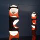 Mid-Century Swiss Space Age Floor Lamp Guggerli L3 by Rosemarie and Rico Baltensweiler for Baltensweiler, set of 2