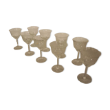 9 Old Stemmed Glasses – Cut Pattern – Villeroy Boch