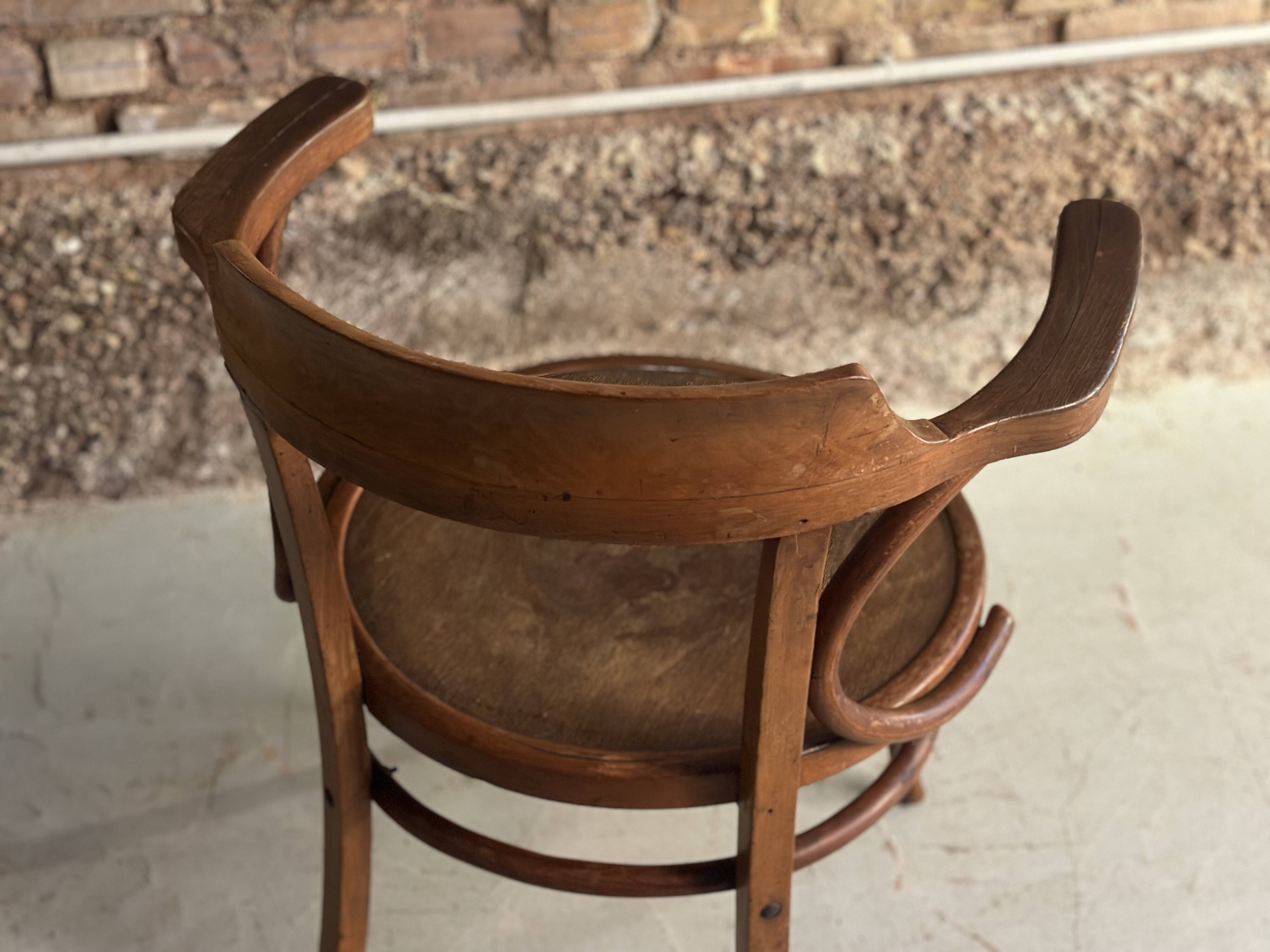 Beech armchair J&J Kohn