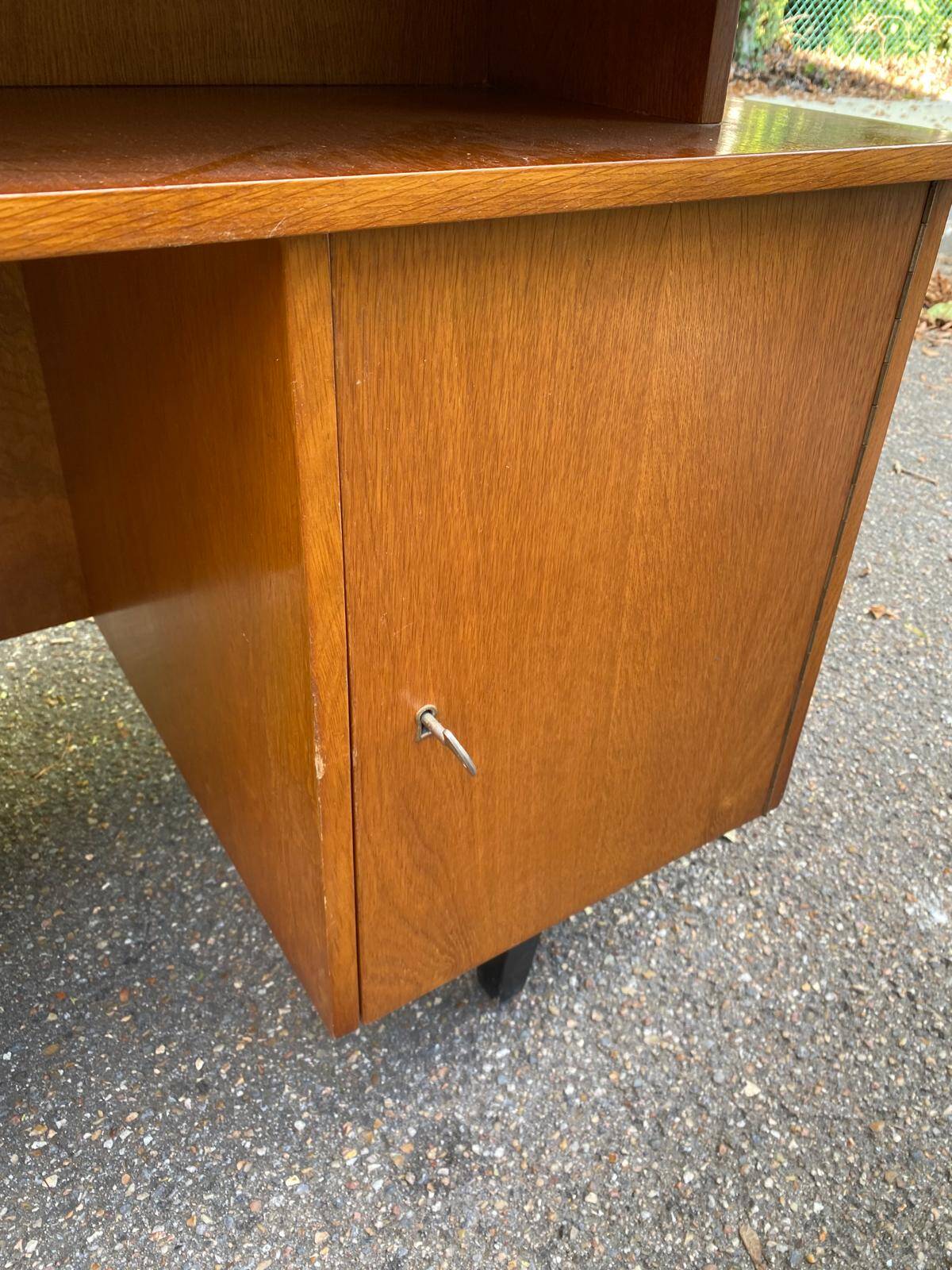 Scandinavian desk from the 50s/60s in wood 130cm