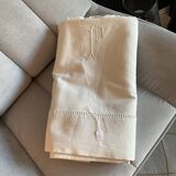 Embroidered linen/cotton sheet. Ancient