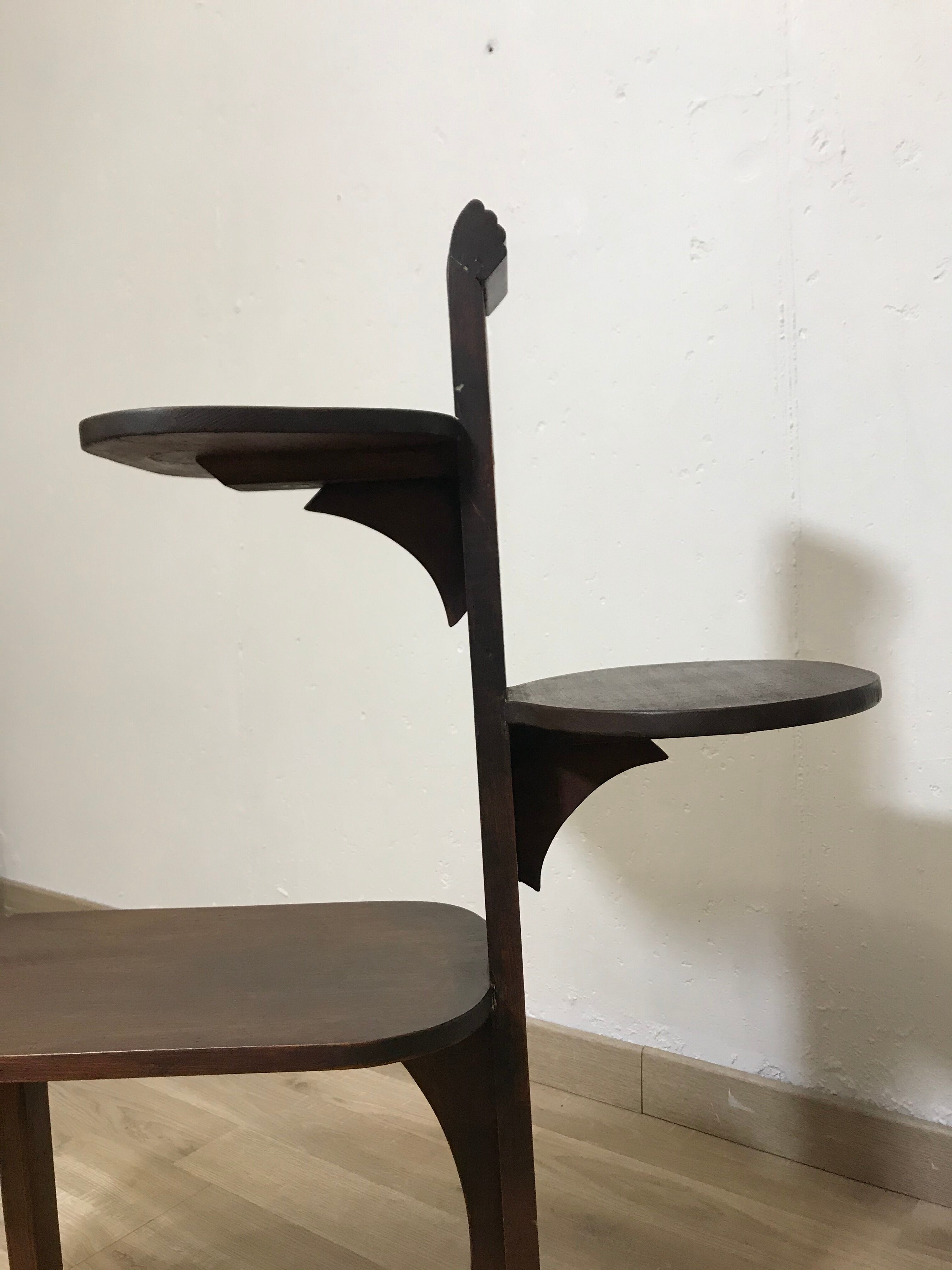 Sellette art deco plant holder