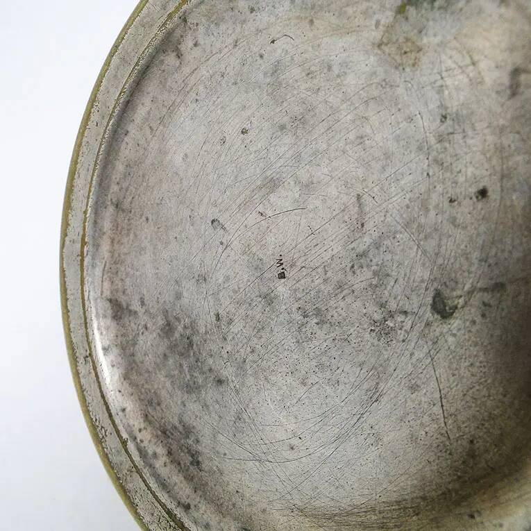 Basket sugar bowl Art Nouveau, silver-plated brass, Austria, 1920s