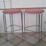 Set of 2 stools high tripod edition Bononia of the 1970s
