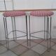 Set of 2 stools high tripod edition Bononia of the 1970s