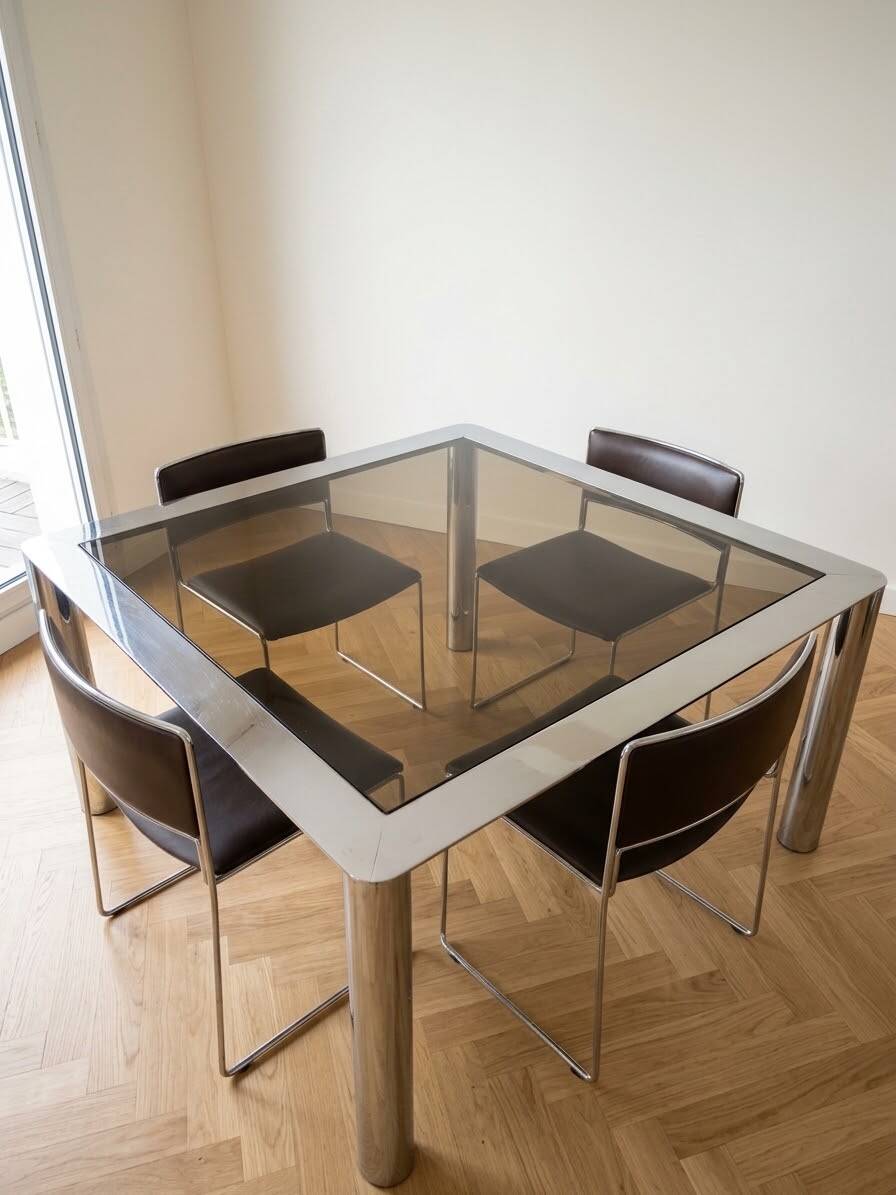 1970s Cinova dining table by Sergio Mazza