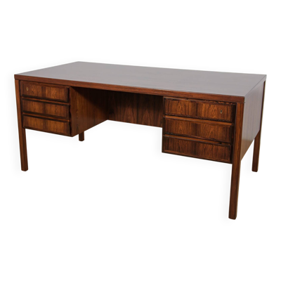 Bureau indépendant Mid-Century modèle 77 en teck d'Omann Jun, années 1960