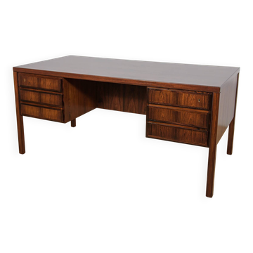 Mid-Century Model 77 Freestanding Desk in Teak from Omann Jun, 1960s
