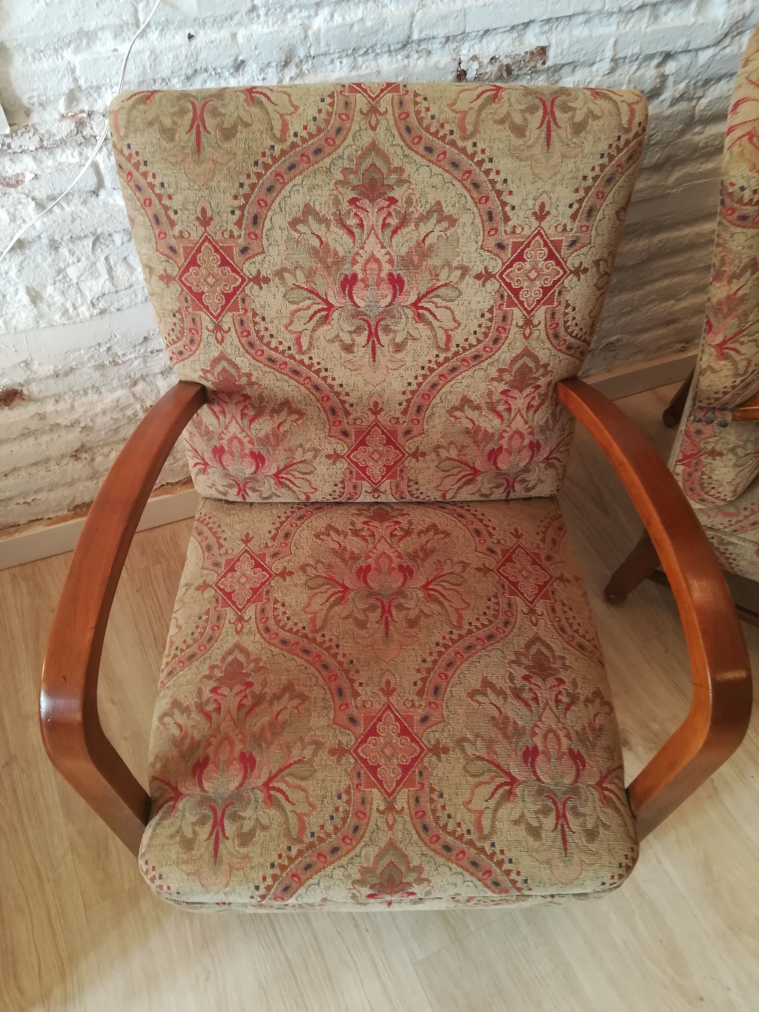 English armchair couple art deco