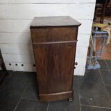 Louis Philippe style bedside table in walnut