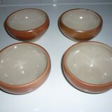 Ceramic bowls emailed edge x4