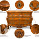 Commode tombeau galbée Louis XV