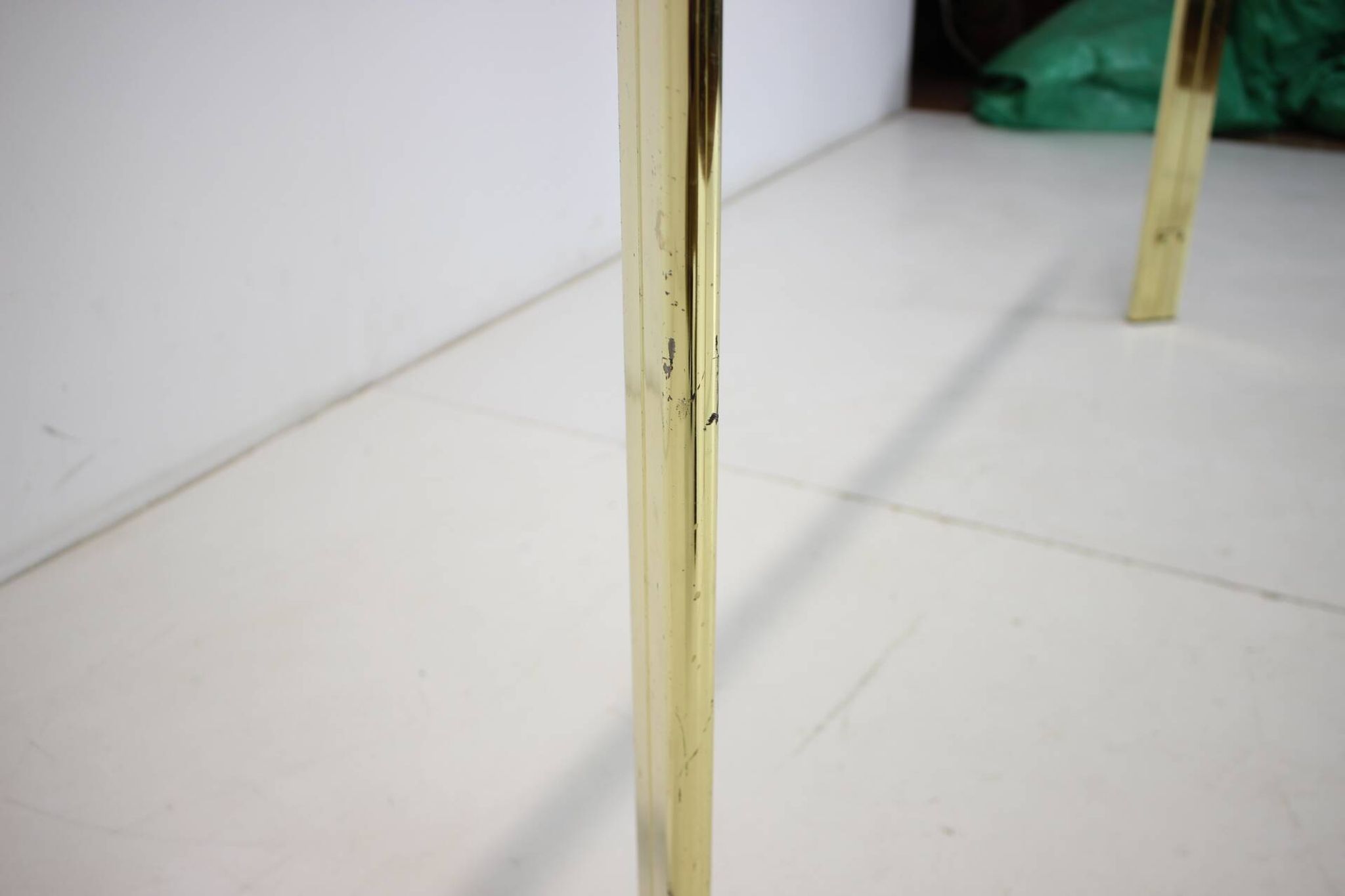 Midcentury brass and glass dining table, germany 1970s