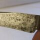 Table service knives old steel blade horn ferrule