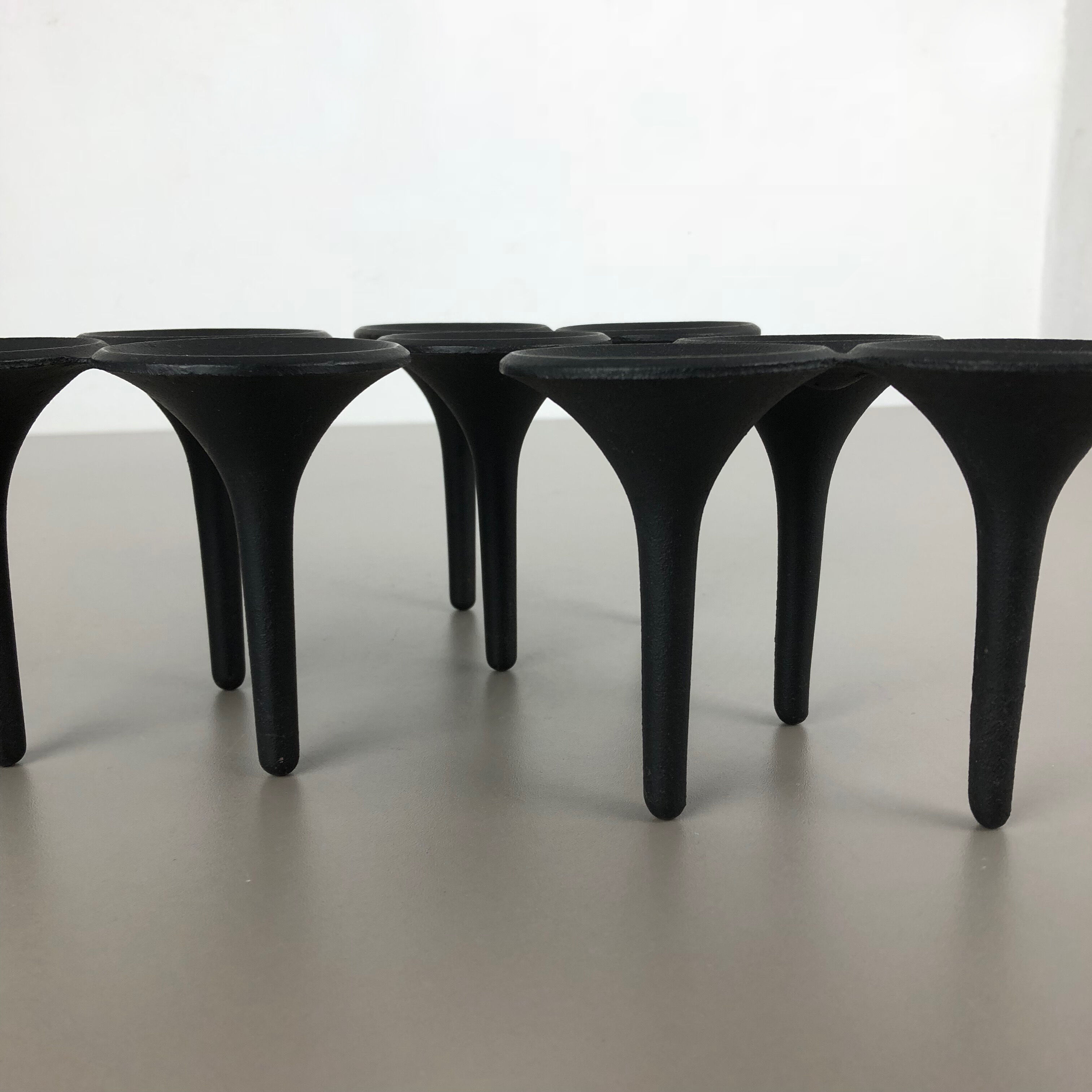 Set of 3 danish candleholder "Hornblower" Christel & Christer Holmgren, 1970s
