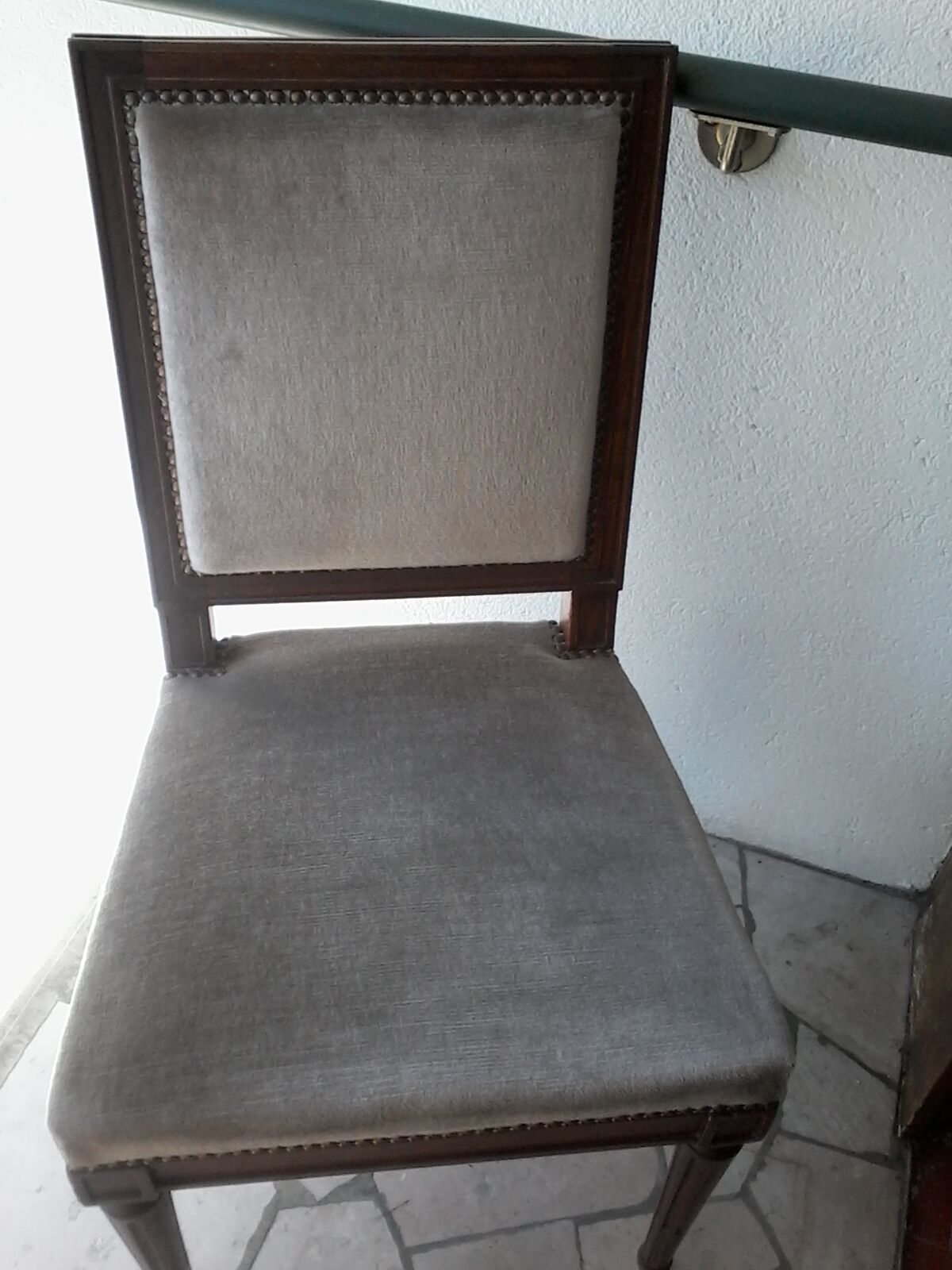 Velvet chairs from the years 1950
