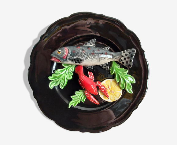 Assiette trompe l'oeil