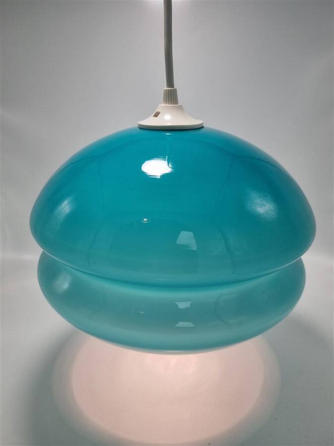 Blue vintage pendant light
