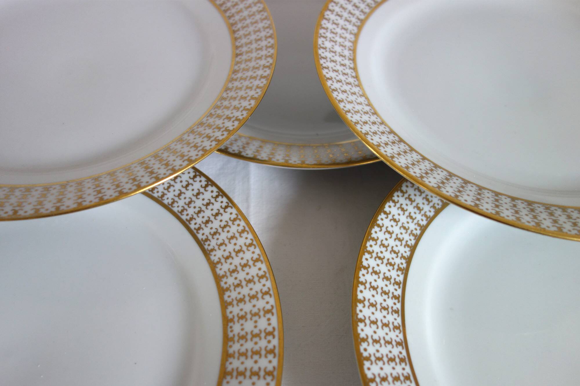 Set of 8 Kahla Konitz dinner plates, vintage Germany
