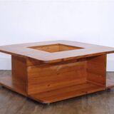 Vintage wooden coffee table 1970