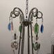 Multicolored Crystal Chandelier 1960’s 6 lights