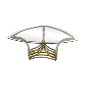 table en verre fumé