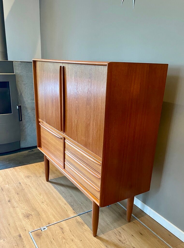 Scandinavian teak bar sideboard by Bernhard Pedersen for Samcom