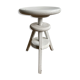 Tabouret d'architecte à vis en bois blanc