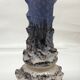 Vase fat lava blue gray Vallauris