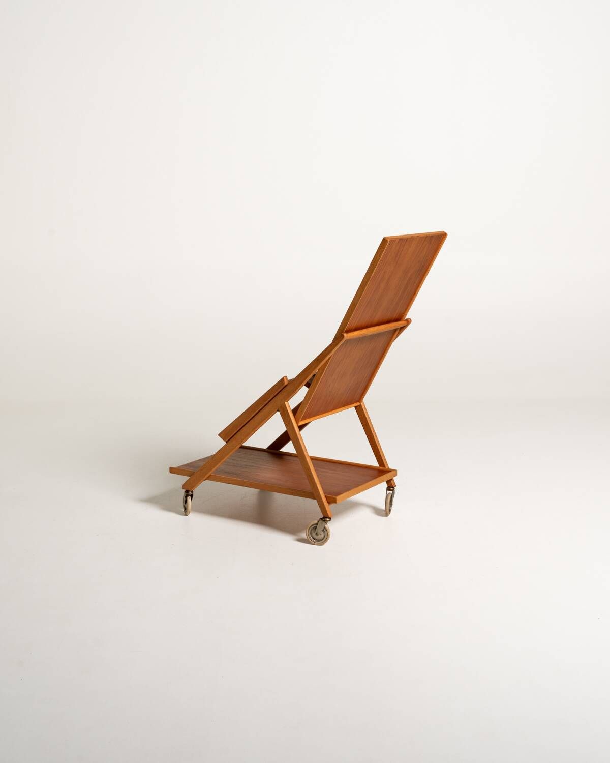 Folding Teak and Oak Trolley, Nybrofabriken