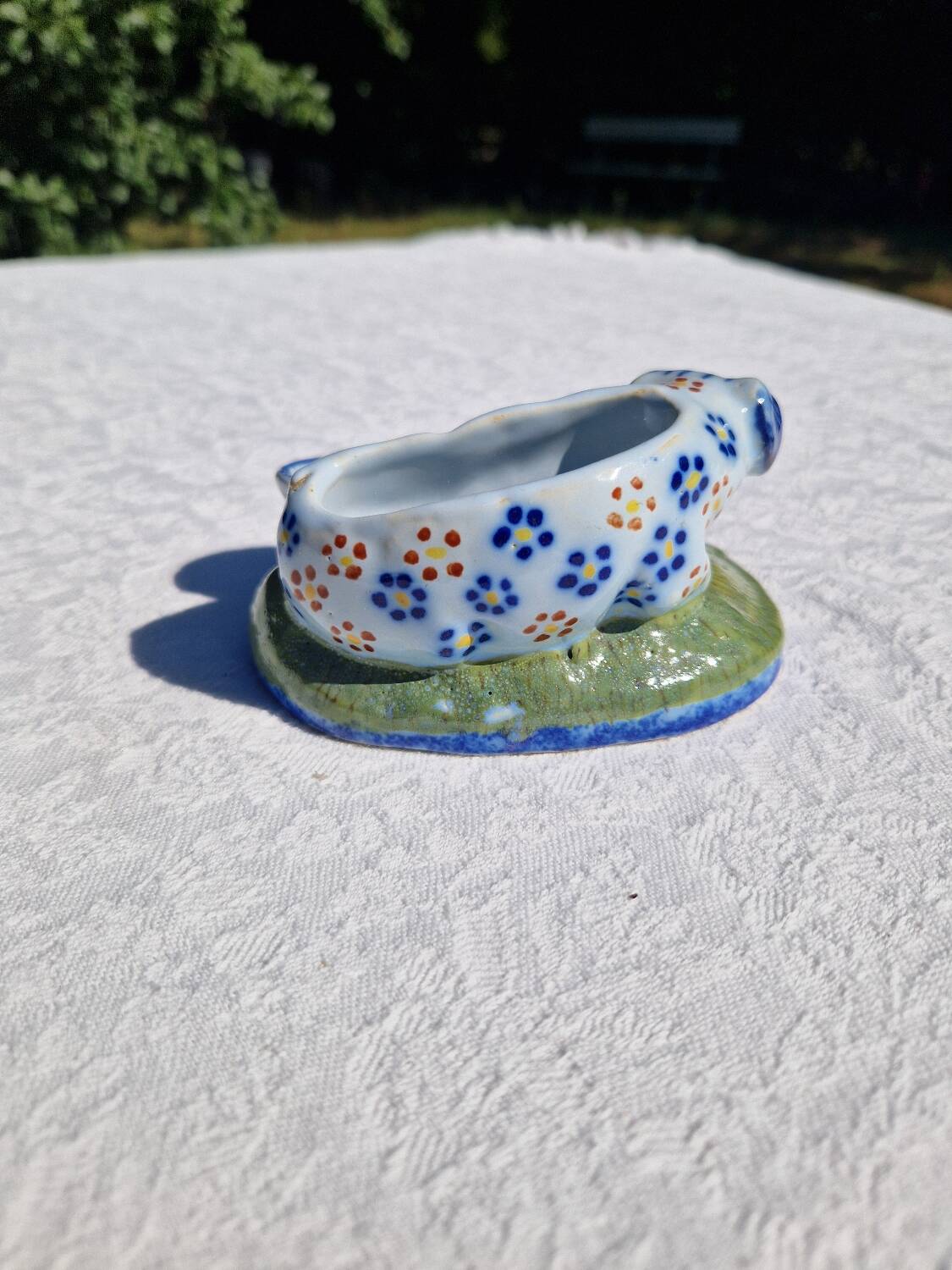 Antique 19th Century Pig-Shaped Salt and Pepper Shaker