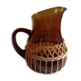 Water pot covered with wicker