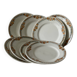 8 Saint Amand dessert plates, Cotentin service