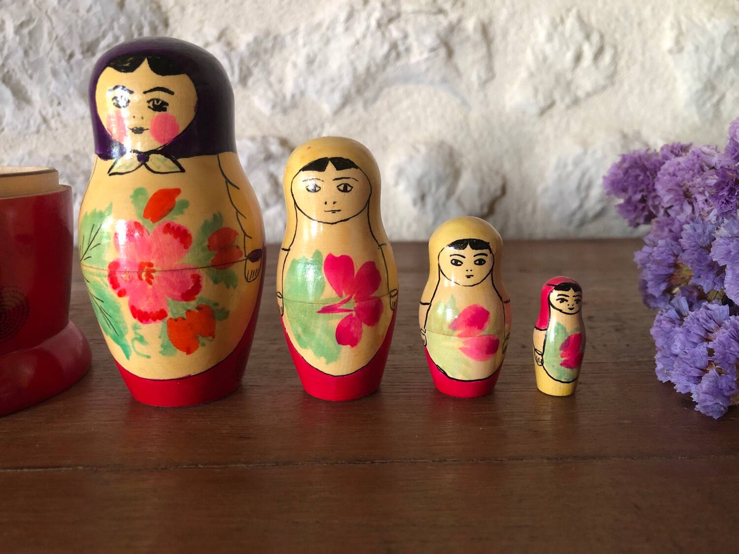 Antique Russian nesting dolls