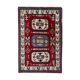 Vintage caucasian kazak handmade carpet 122cm x 185cm 1970s, 1c521