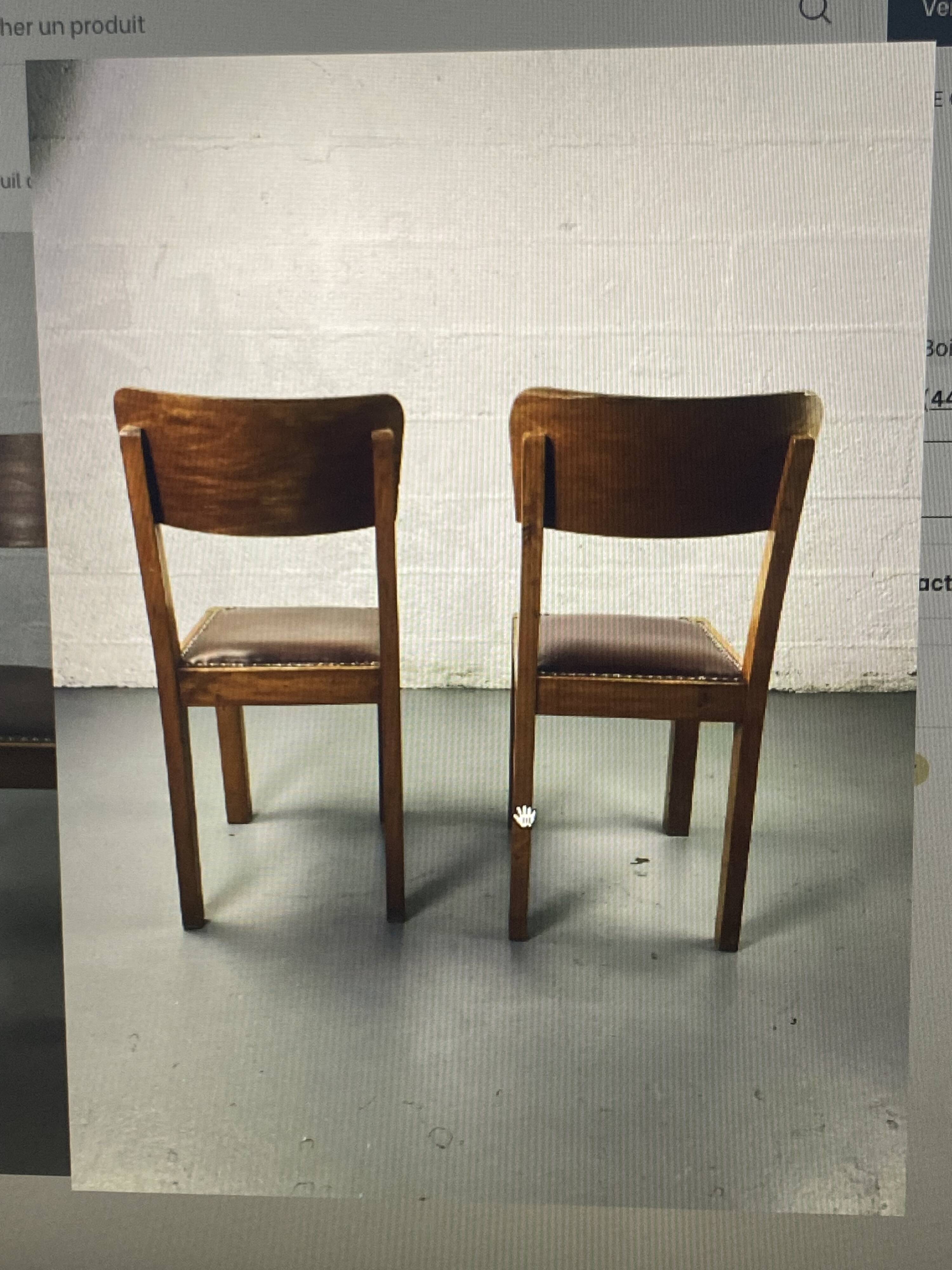 Set of 3 mismatched and damaged bistro chairs