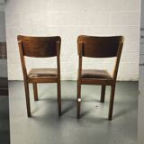 Set of 3 mismatched and damaged bistro chairs