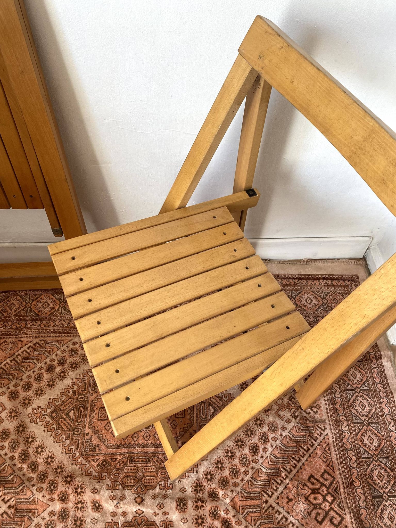 designer folding chairs in beech wood