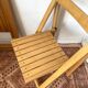 Chaises pliantes design en bois de hêtre