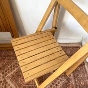 designer folding chairs in beech wood