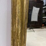 Louis Philippe 1850 mirror, chiseled, gilded with gold leaf