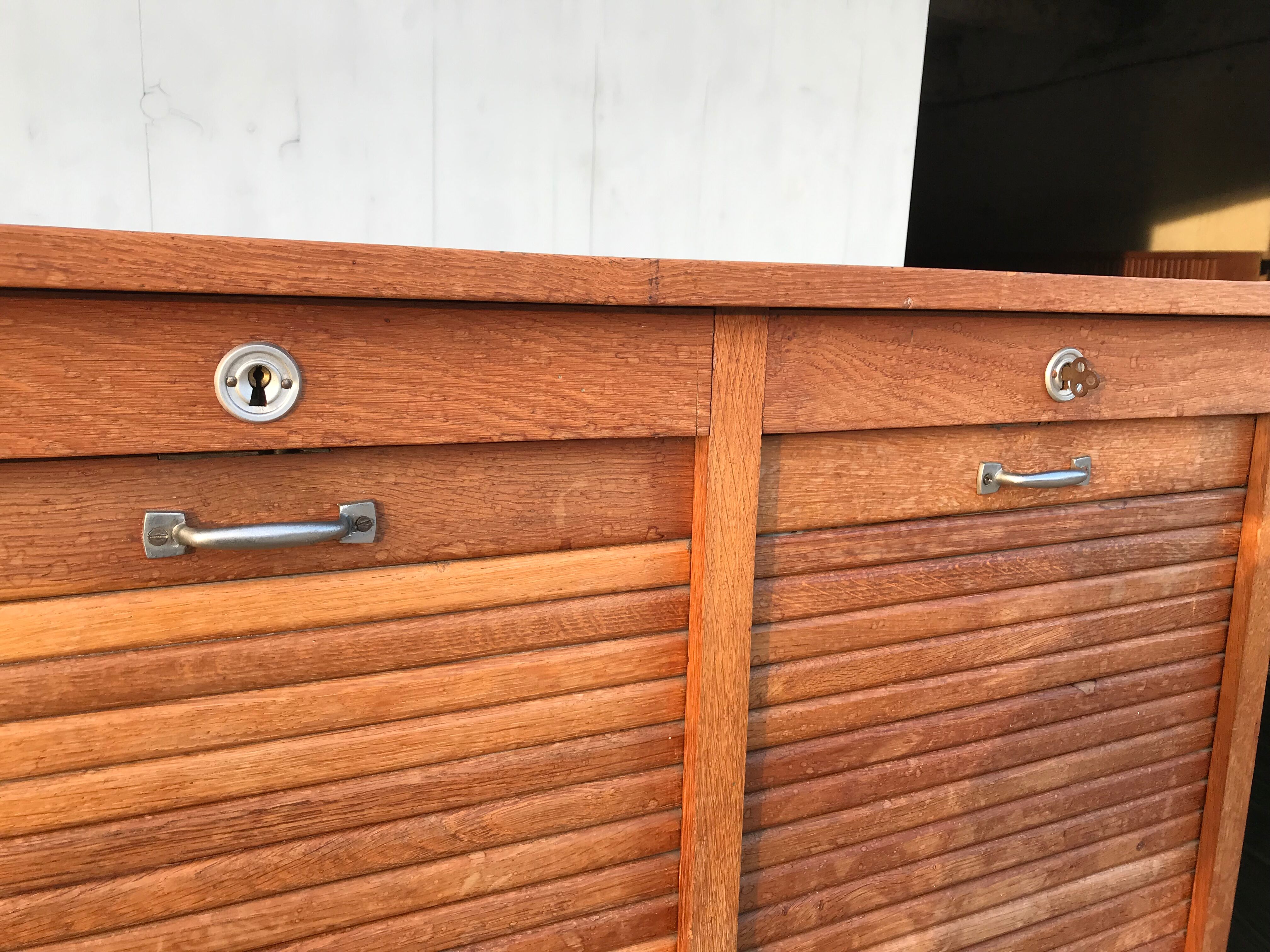 Wooden filing cabinet