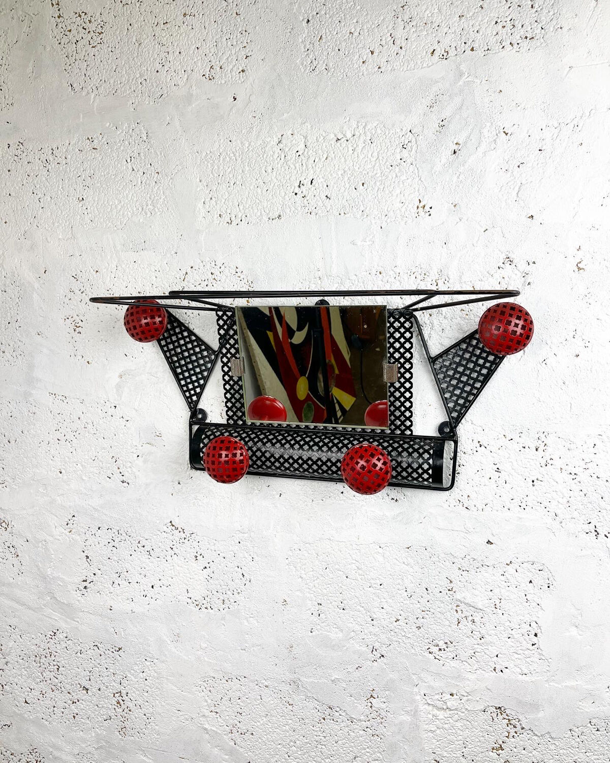 Coat rack perforated sheet metal