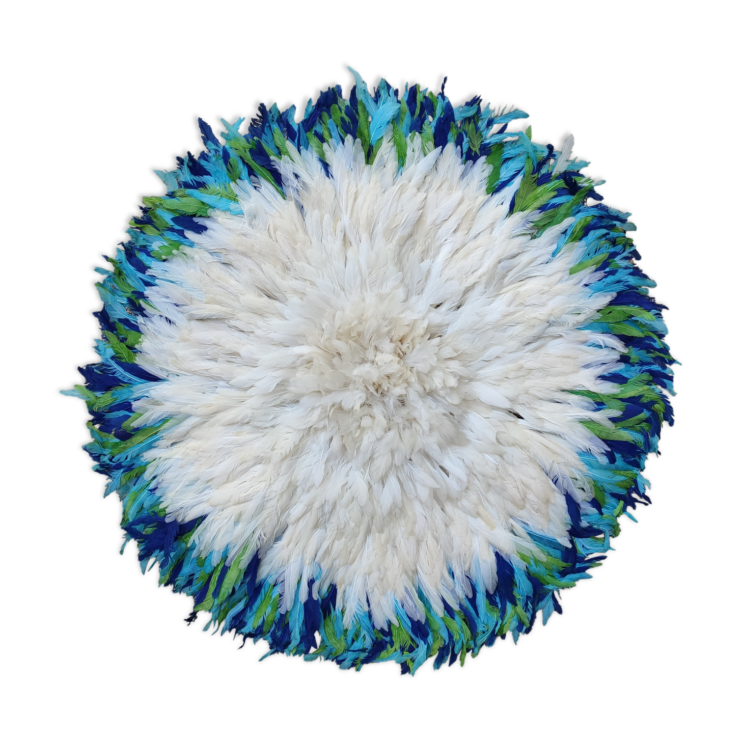 Juju hat white haloed blue/green 70cm