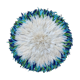 Juju hat blanc auréolé bleu/vert 70cm