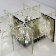 Carlo Nason for Mazzega Murano appliques 1970s, Set of 3