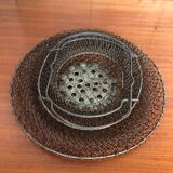 Old Fishing Net Vintage Foldable Metal Basket