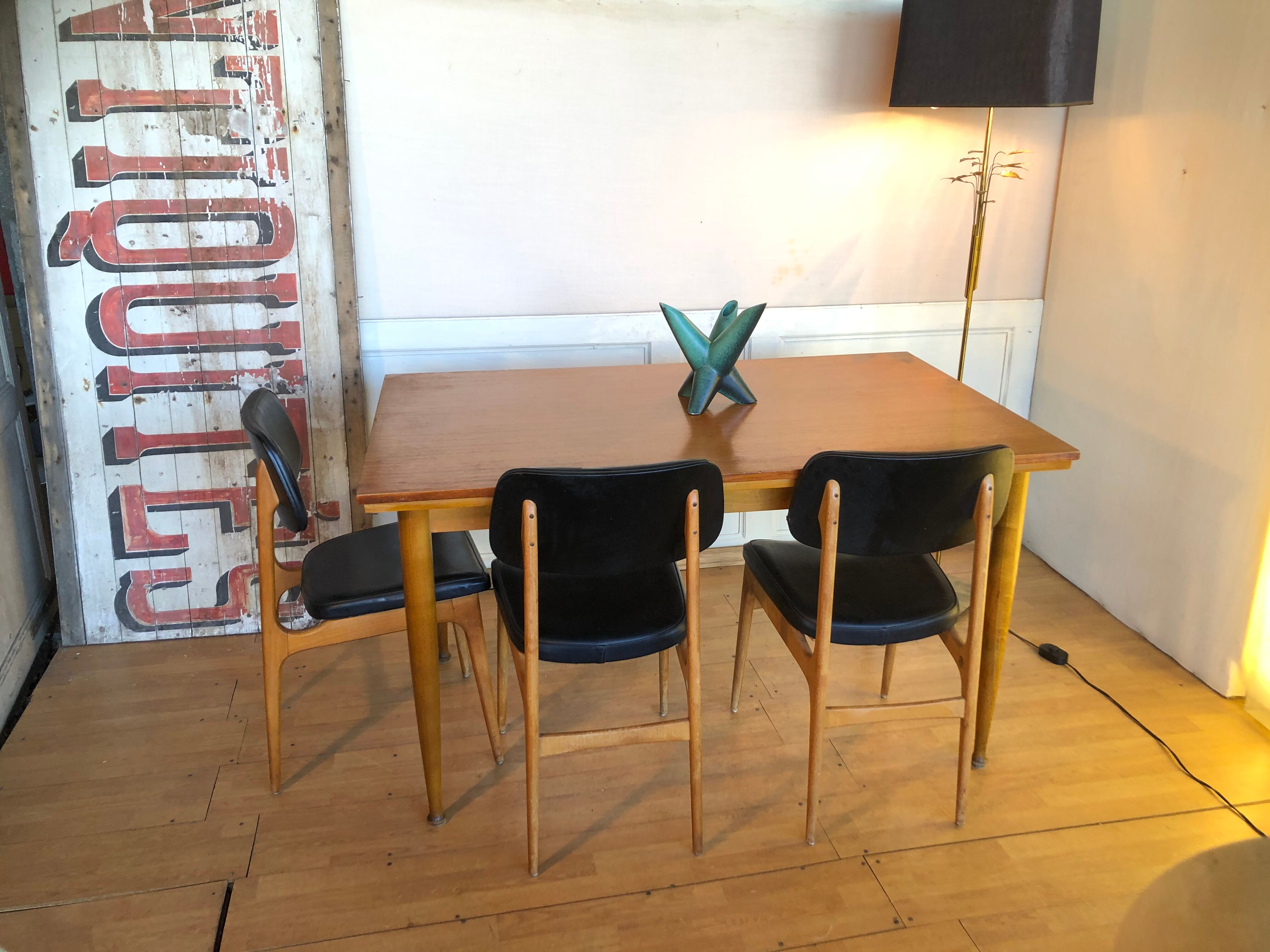 Suite of 6 stella chairs 1960