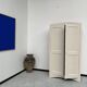 Restored 1930 art deco wardrobe, pure linen color